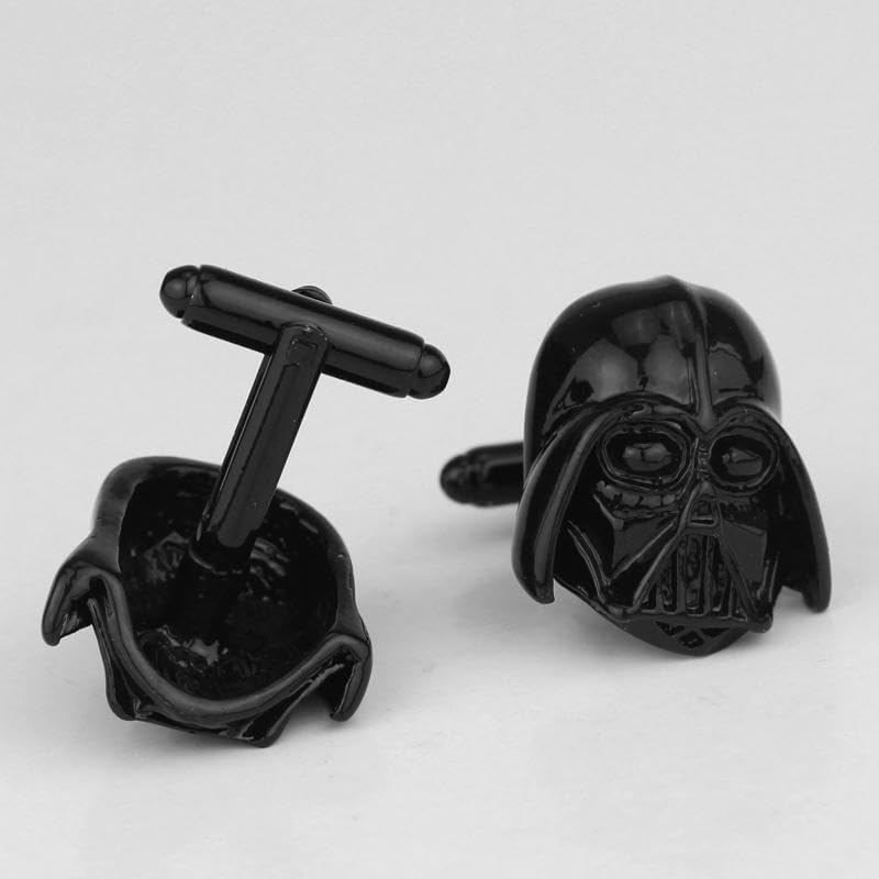 Boutons de manchette Star Wars Stormtrooper noir et argent, lot de 2 – Image 7