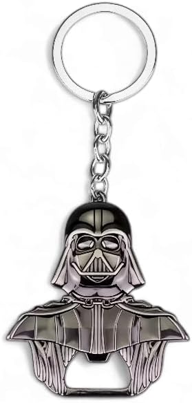 Porte-clés ouvre-bouteille Star Wars Dark Vader noir brillant 55mmx60mm