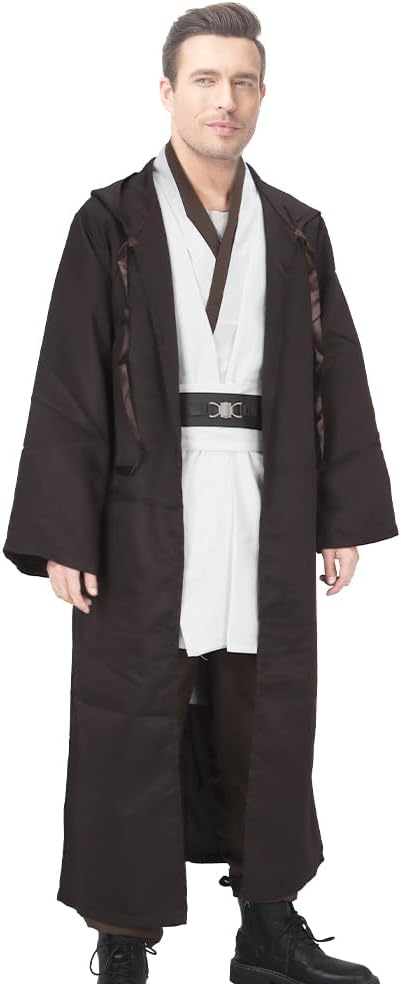 Costume Jedi Star Wars homme avec cape à capuche – Image 3
