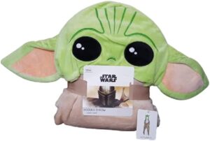 Couverture à capuche Star Wars The Mandalorian Baby Yoda en polaire