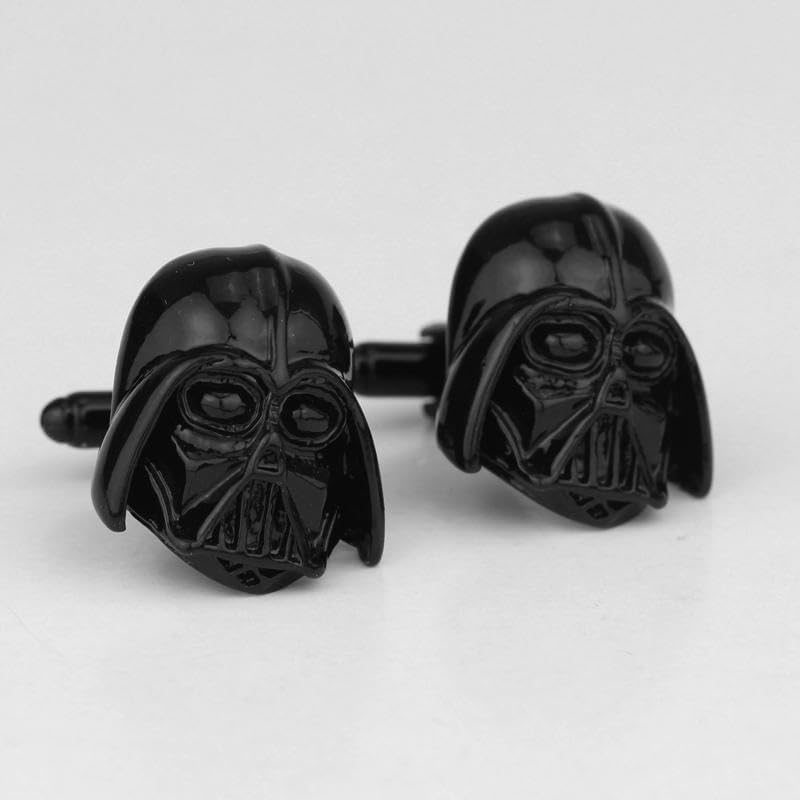 Boutons de manchette Star Wars Stormtrooper noir et argent, lot de 2 – Image 3