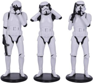 Pack de 3 figurines Star Wars Stormtrooper en résine 14 cm