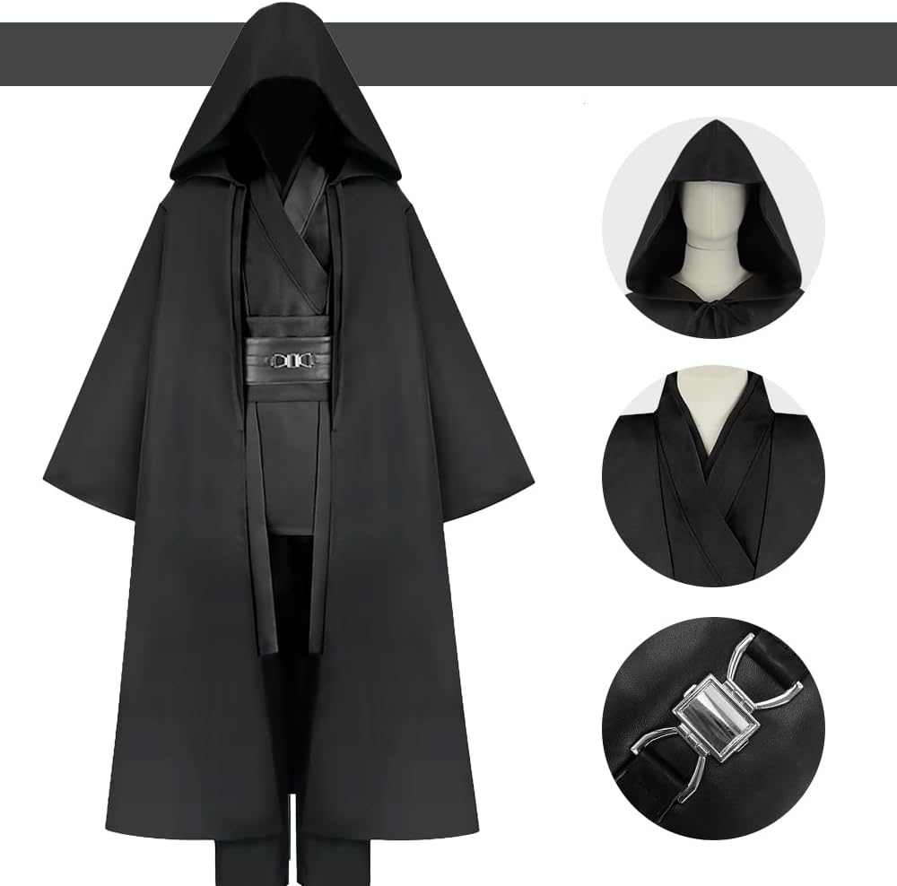 Costume Jedi Star Wars à capuche avec ensemble complet – Image 3