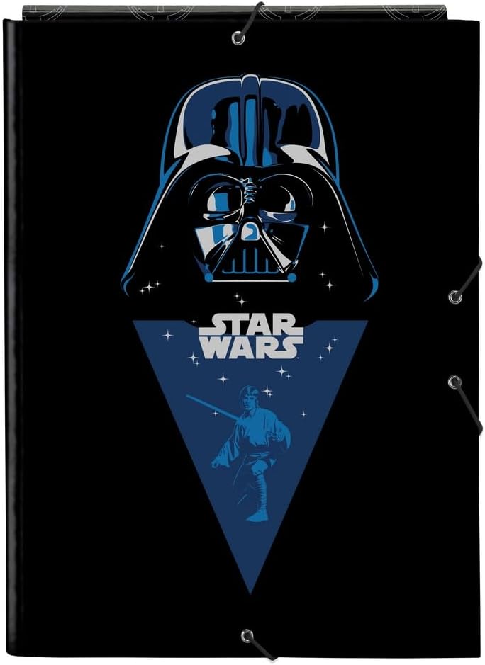Classeur folio Star Wars Rebellion à 3 rabats noir 26 x 36,5 cm