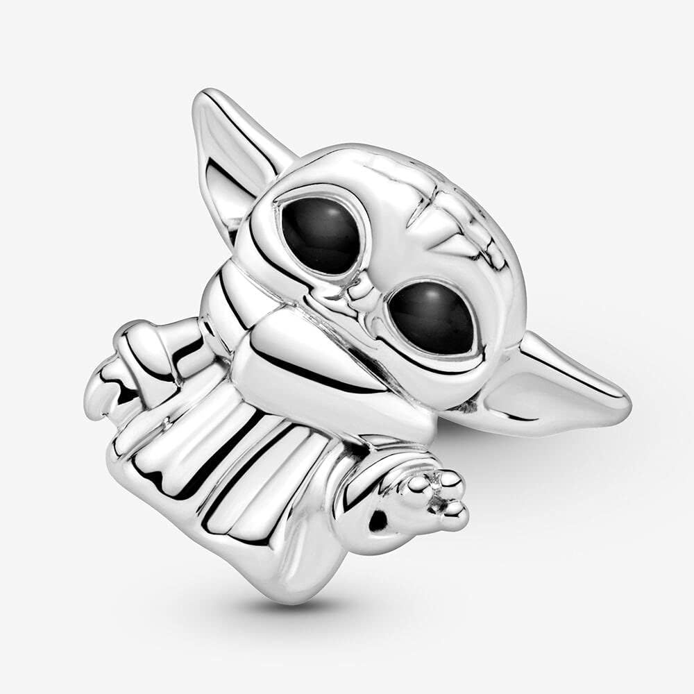 Breloque Grogu Star Wars en argent sterling 925 pour bracelet à breloques – Image 2
