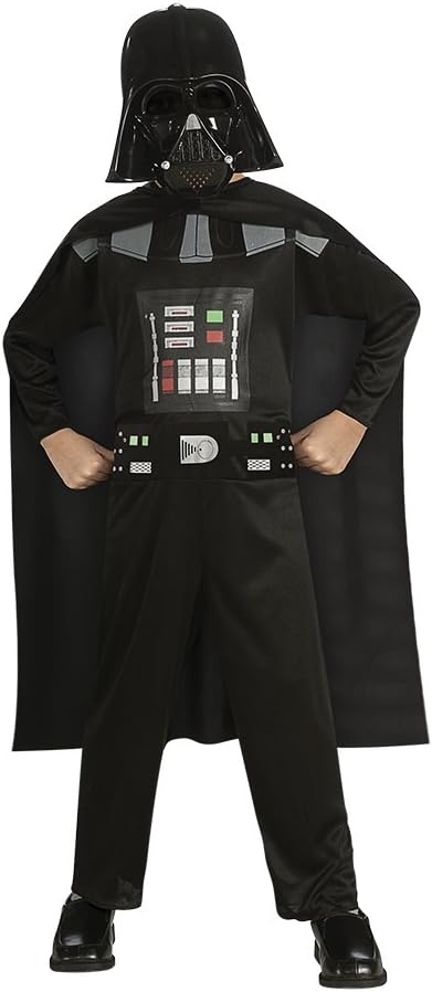 Déguisement Star Wars Dark Vador avec cape attachée et masque