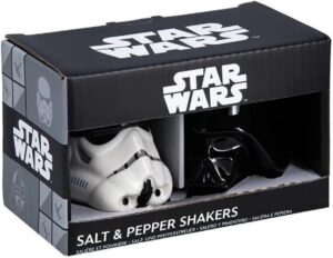 Salière et poivrière Star Wars en céramique Stormtrooper et Dark Vador