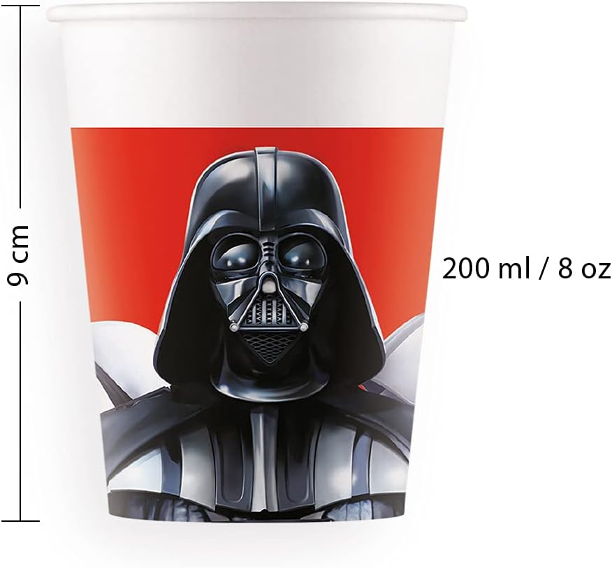Lot de 8 gobelets Star Wars Final Battle en papier 200 ml – Image 2