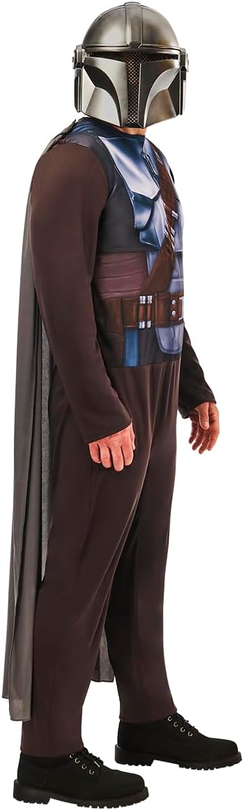 Déguisement The Mandalorian Star Wars adulte avec cape et masque – Image 4