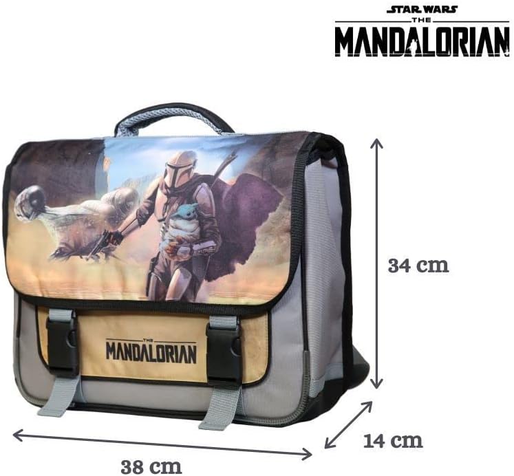 Cartable Baby Yoda Disney Star Wars / The Mandalorian 38 cm à 2 compartiments – Image 6