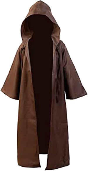 Cape à capuche Kenobi Jedi Star Wars pour cosplay