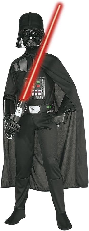 Déguisement Star Wars Dark Vador avec cape attachée et masque – Image 3