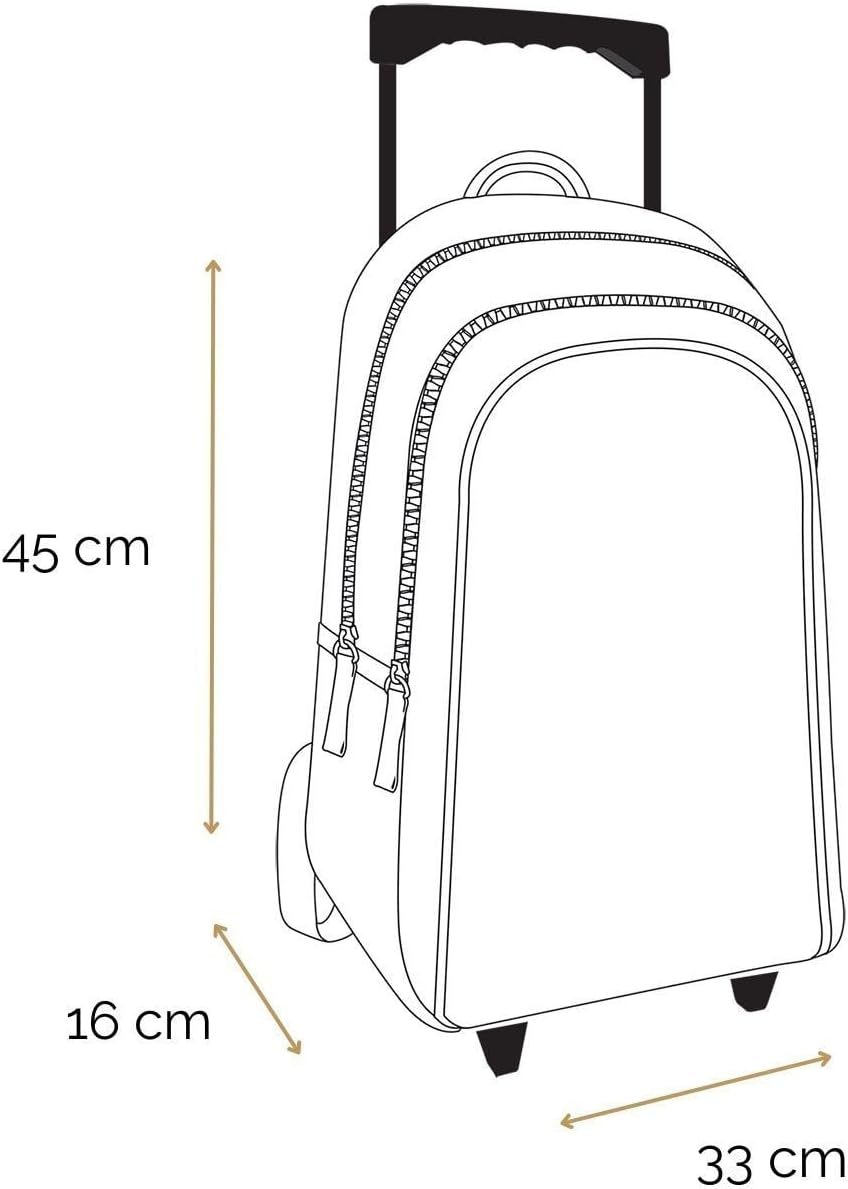Sac à dos à roulettes Disney Star Wars bleu 45 cm en polyester – Image 5