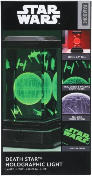 Lampe LED Star Wars en cristal 3D Étoile Noire