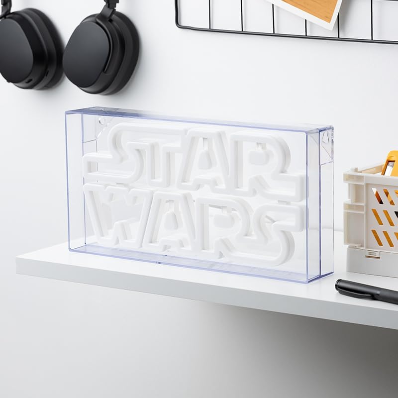 Lampe néon LED Star Wars jaune, autonome ou murale – Image 3