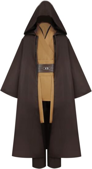 Costume Jedi à capuche Star Wars avec ensemble complet pour adulte