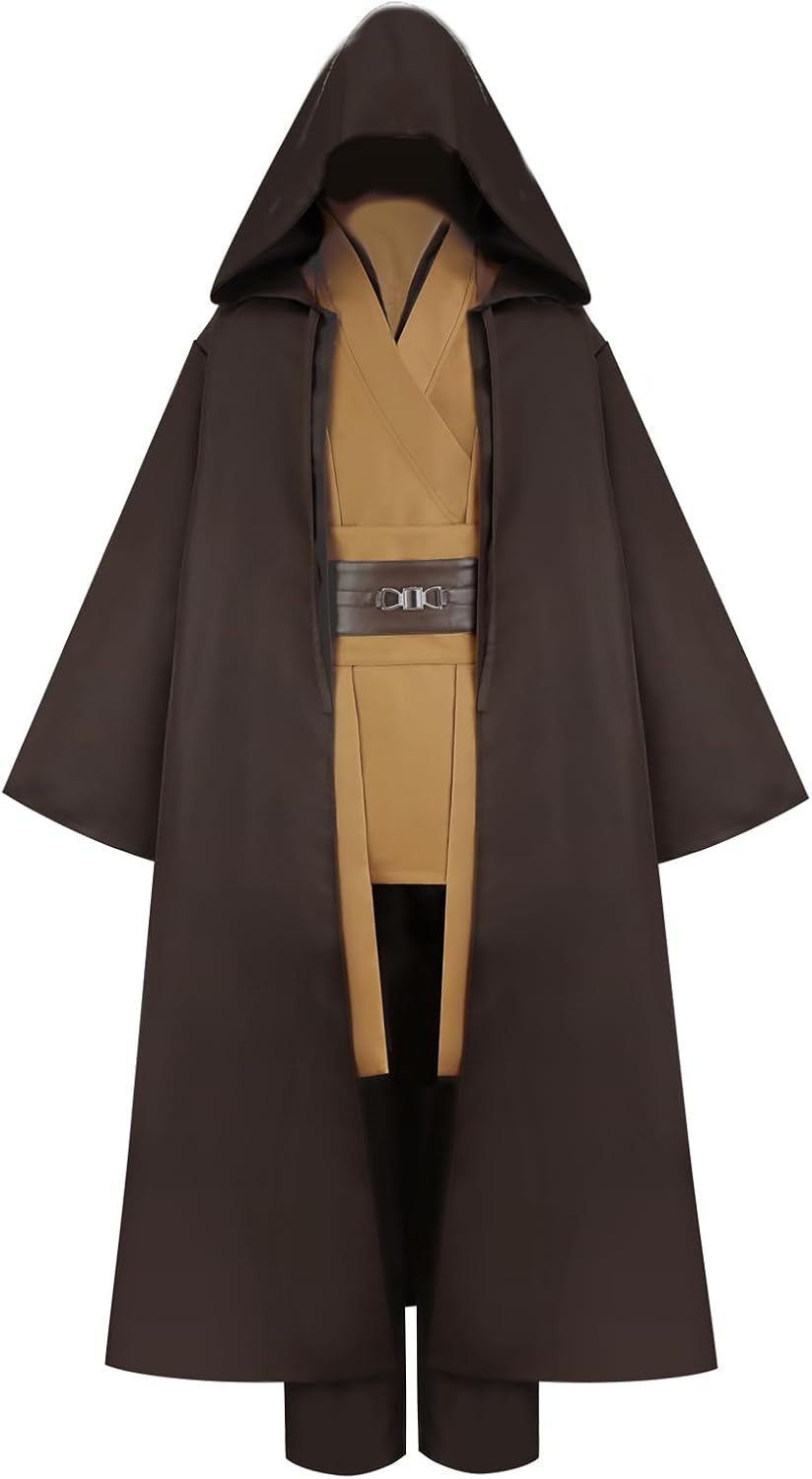 Costume Jedi à capuche Star Wars avec ensemble complet pour adulte