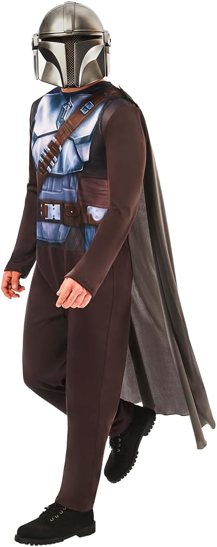 Déguisement The Mandalorian Star Wars adulte avec cape et masque – Image 3