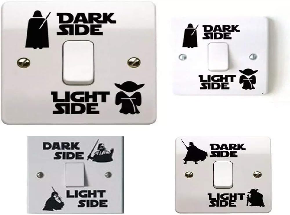 Stickers vinyle Star Wars Light & Dark Side pour interrupteurs et murs, lot de 2 – Image 3