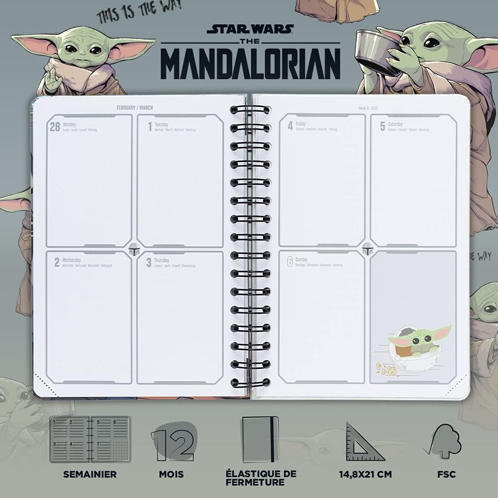 Agenda Star Wars The Mandalorian semainier A5 2021 2022 – Image 2