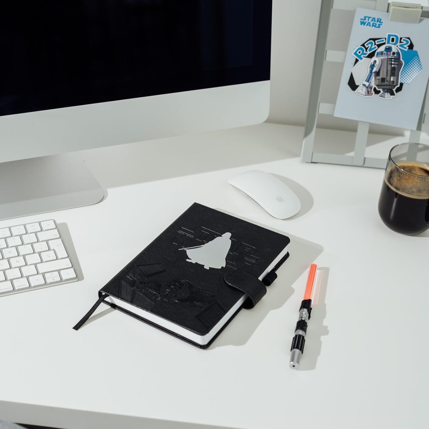 Carnet A5 Star Wars Dark Vador pointillé avec stylo sabre laser – Image 8