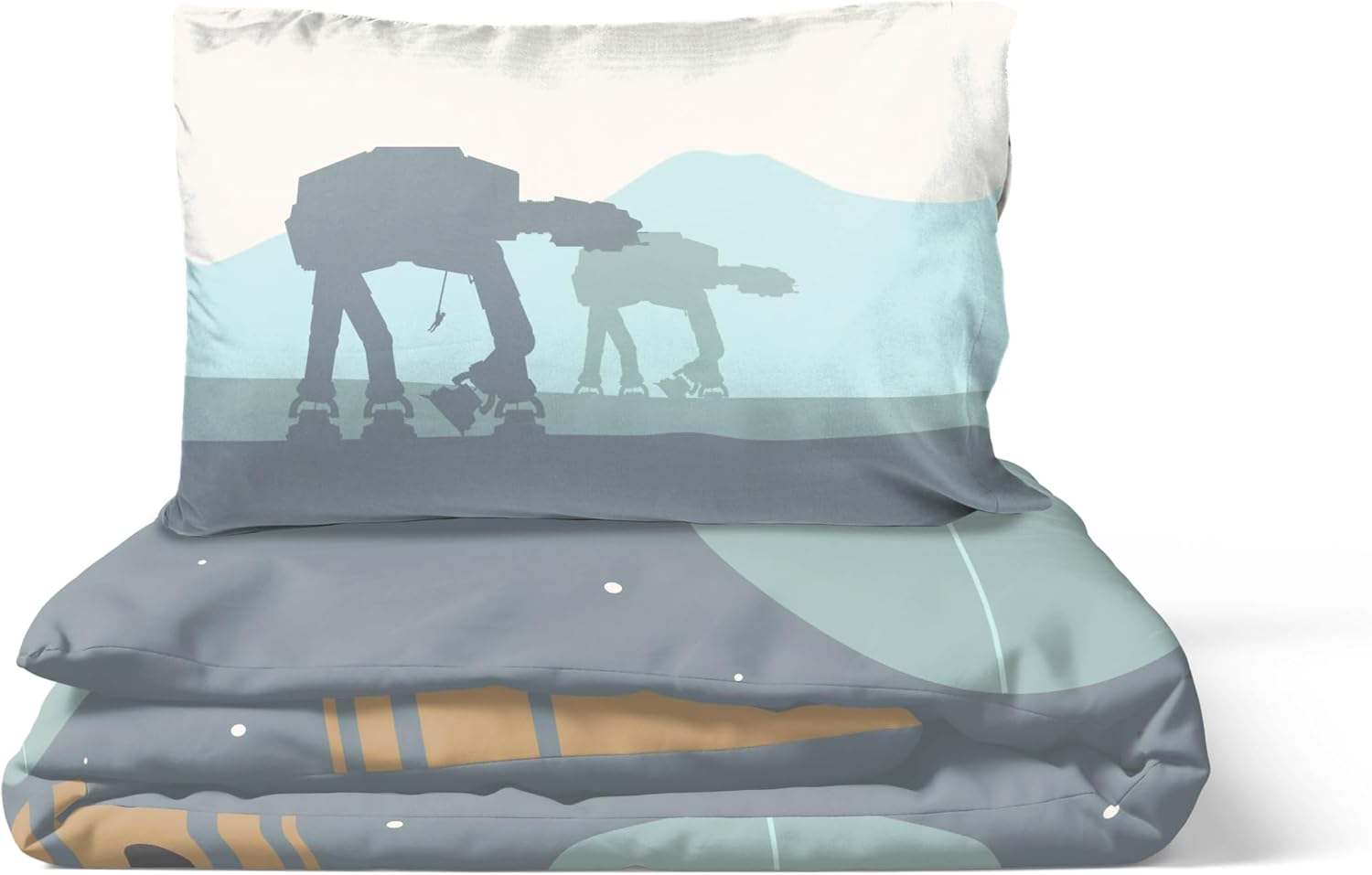 Ensemble housse de couette Star Wars Millennium Falcon et Death Star en 100% coton – Image 5