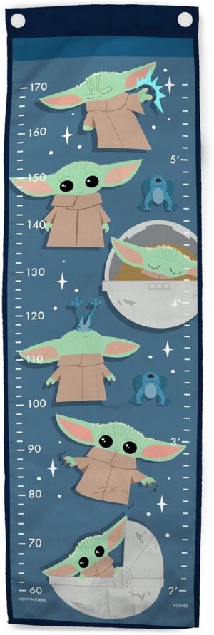 Toise Star Wars The Mandalorian avec Grogu 38x127 cm, 100% polyester