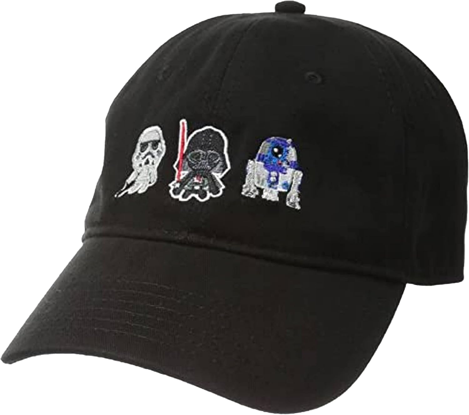 Casquette Star Wars Dad en coton avec Darth Vader, R2-D2 et Stormtrooper