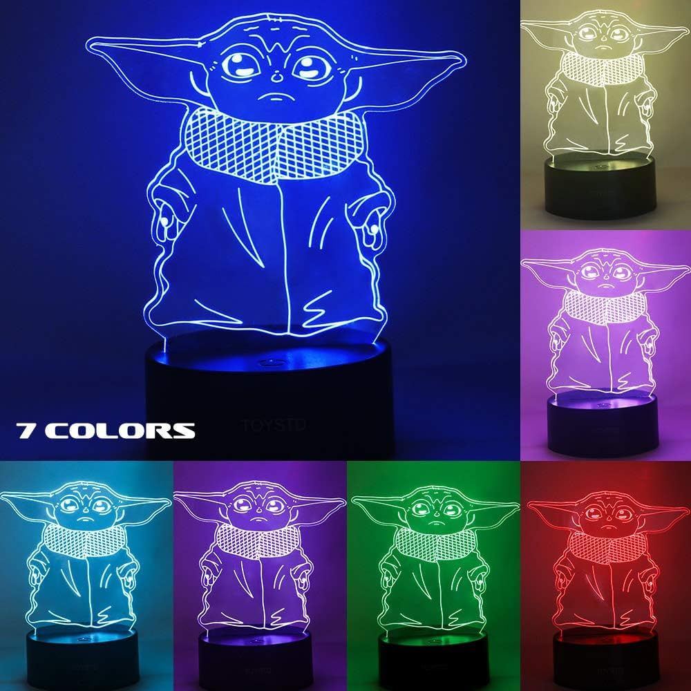 Veilleuse Star Wars illusion 3D avec 4 motifs et 7 couleurs – Image 6