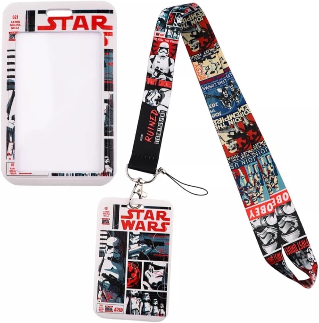 Porte-carte Star Wars transparent avec lanière tour de cou – Image 3