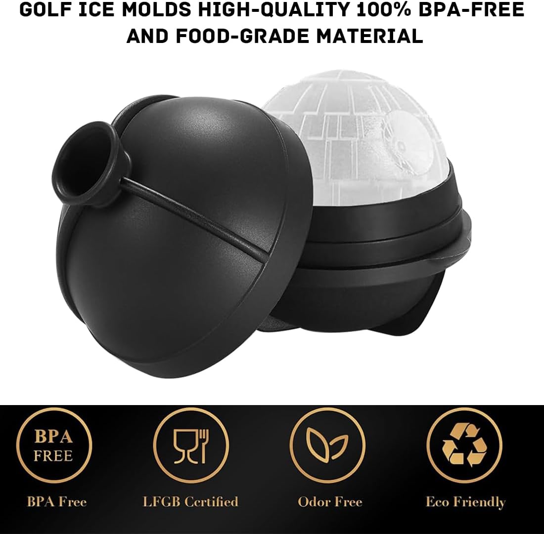 Moule à glaçons Star Wars Étoile de la Mort en silicone avec entonnoir, 7 cm – Image 4