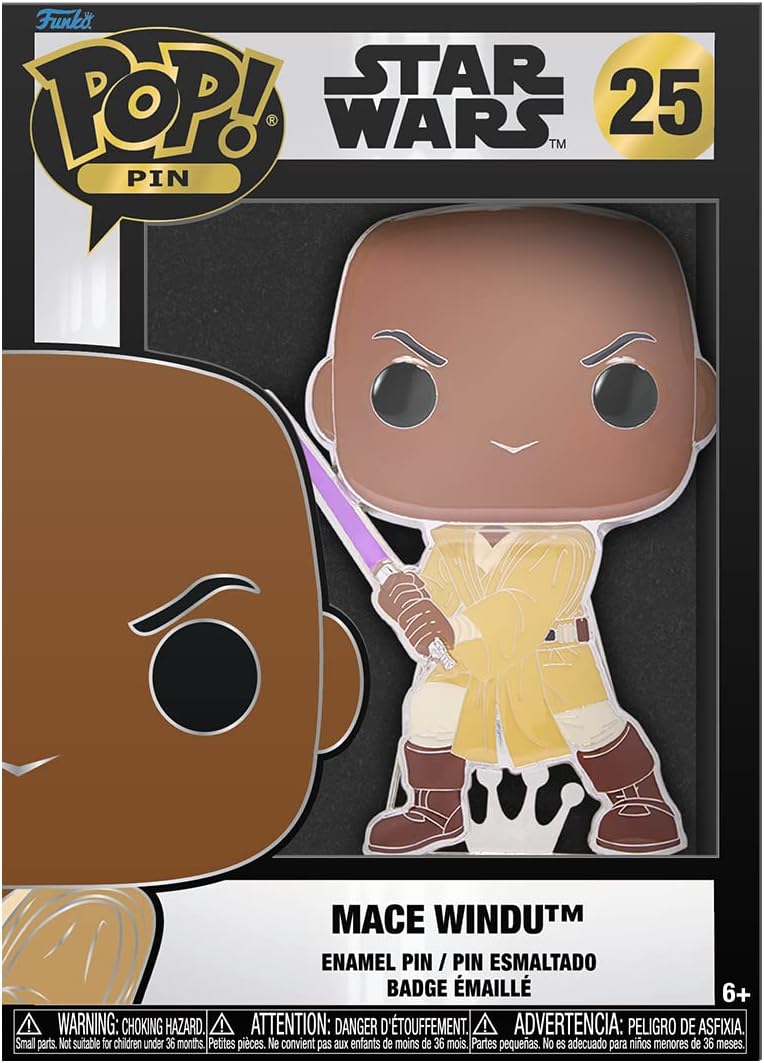 Pin en émail grand format Loungefly Pop! Star Wars Mace Windu – Image 2