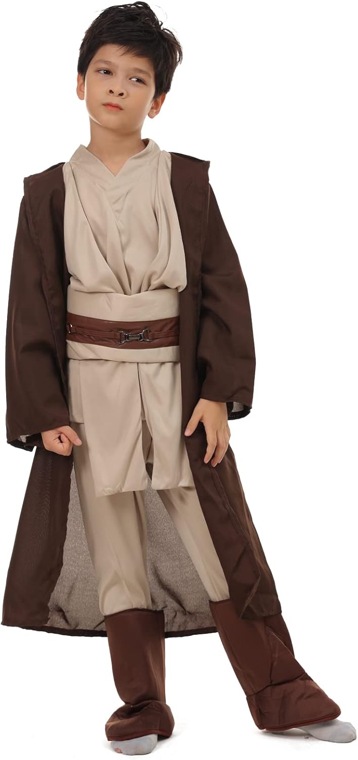 Déguisement Star Wars Luke Skywalker enfant avec cape à capuche – Image 3