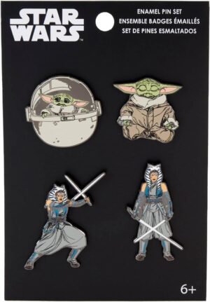 Set de 4 pins en émail The Child Star Wars: Ahsoka par Loungefly