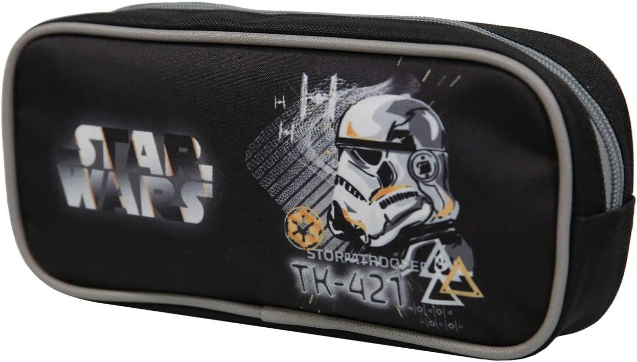Trousse scolaire rectangulaire noire Disney Star Wars Stormtrooper – Image 2