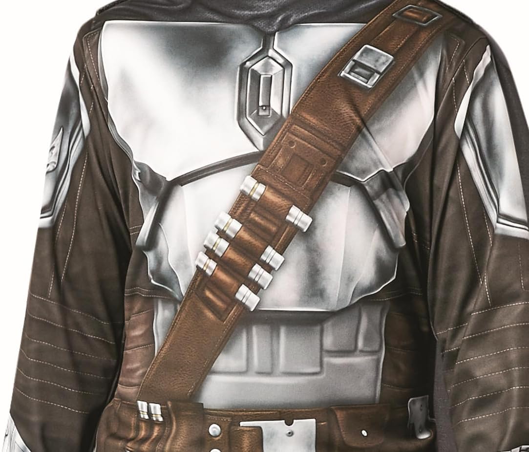 Déguisement enfant Star Wars The Mandalorian avec cape et masque PVC – Image 3