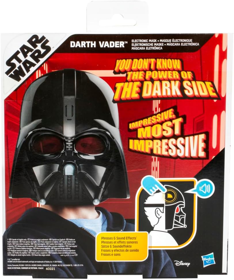 Masque Dark Vador Star Wars électronique à sons et phrases – Image 6