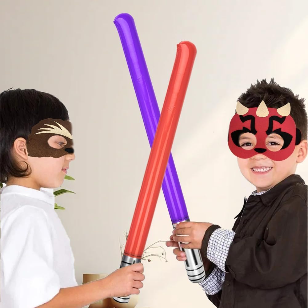 Star Wars - 16 décorations d'anniversaire avec 8 masques et 8 accessoires gonflables – Image 7