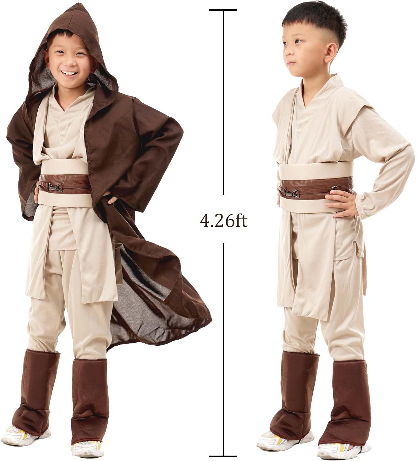 Déguisement Jedi enfant Star Wars avec capuche – Image 4