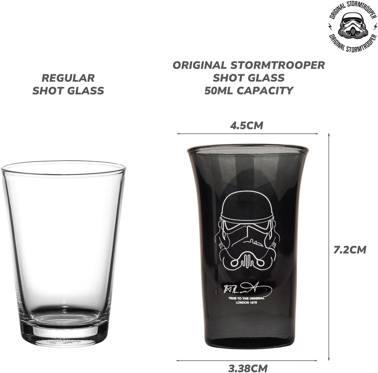 Star Wars Stormtrooper, coffret de 4 verres à shot 50 ml – Image 6