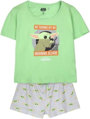 Pyjama femme The Mandalorian Star Wars, ensemble 2 pièces en 100% coton