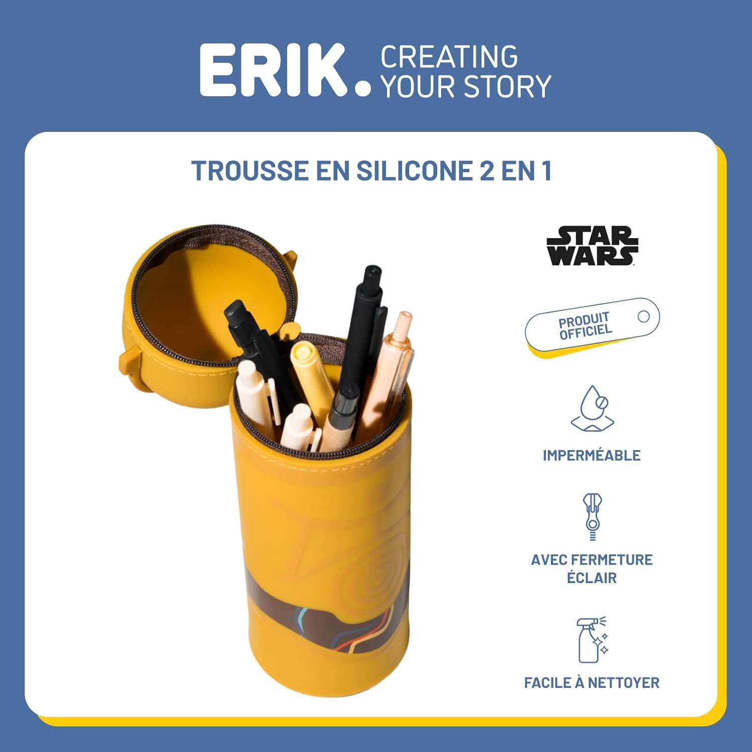 Trousse Star Wars 3D extensible en silicone – Image 2
