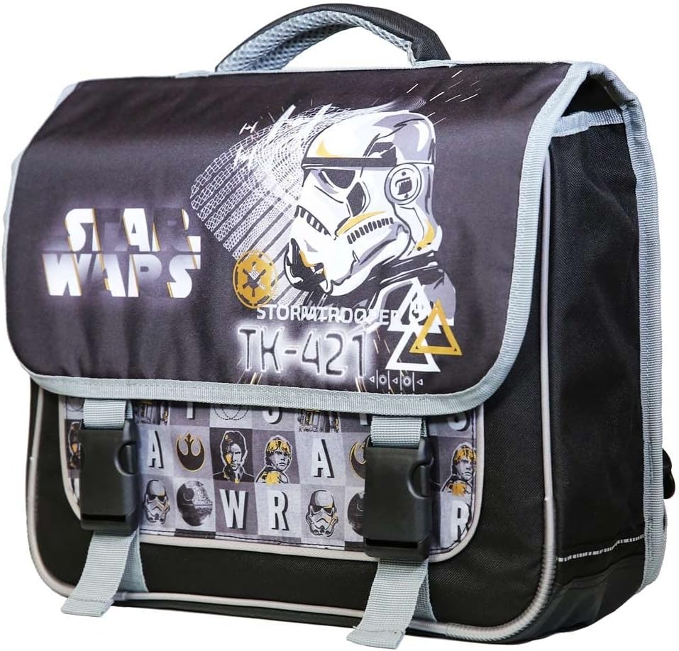 Cartable primaire Star Wars 38 noir et gris grand rangement – Image 4
