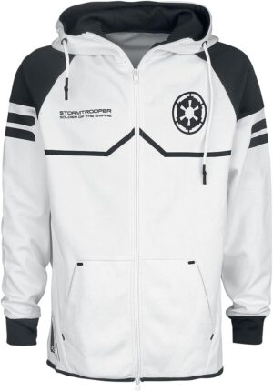 Sweat-shirt zippé à capuche Star Wars Stormtrooper blanc homme taille S