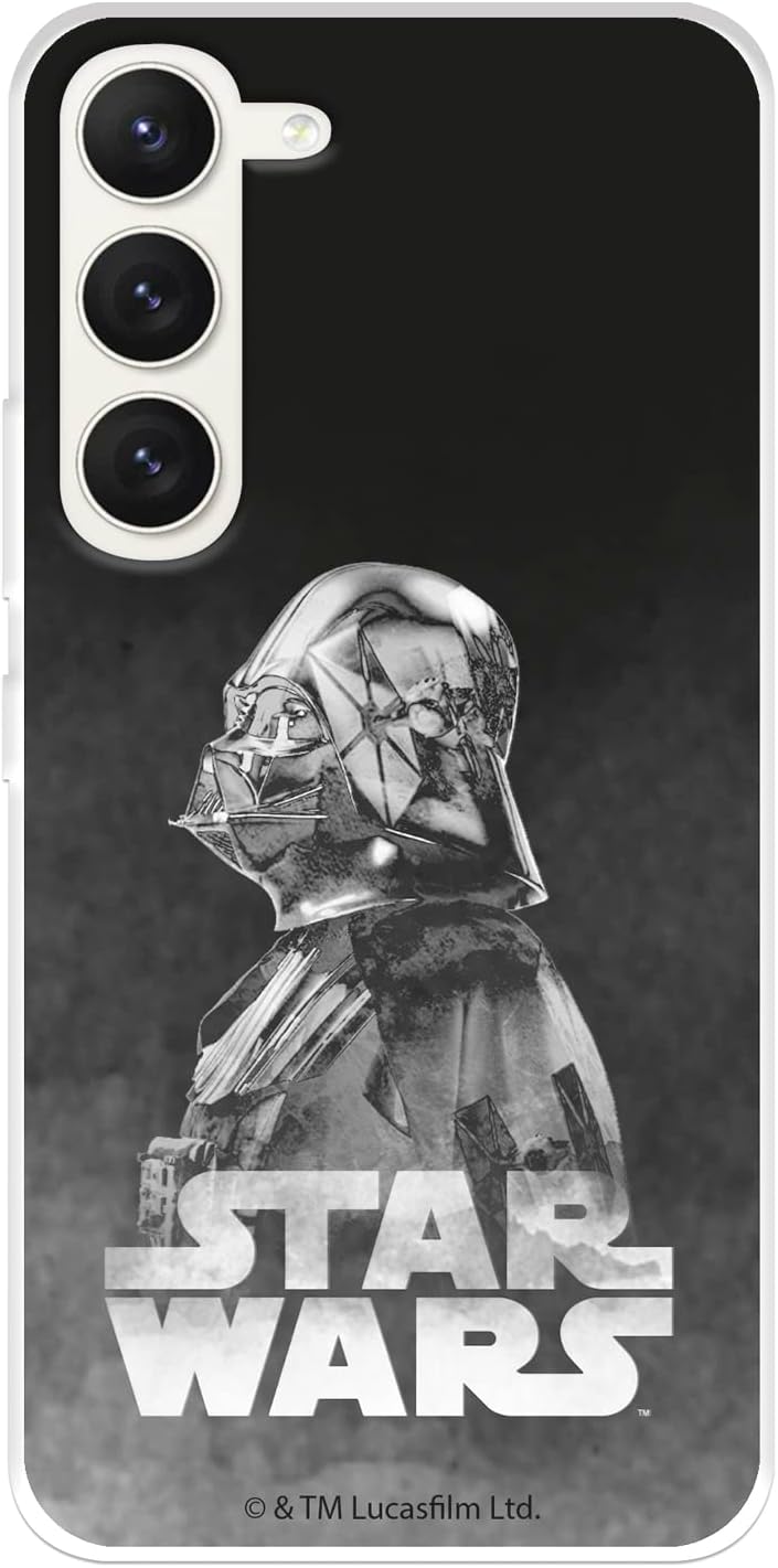 Coque Star Wars Dark Vador noire en silicone souple pour Samsung Galaxy S23