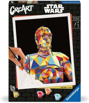 Star Wars C-3PO, peinture par numéros CreArt Ravensburger 23894 dès 12 ans