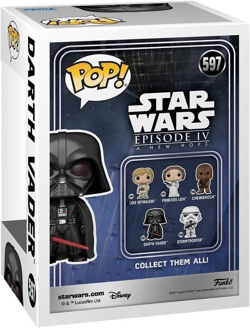 Figurine Darth Vader Star Wars Funko Pop! en vinyle 9,5 cm – Image 3