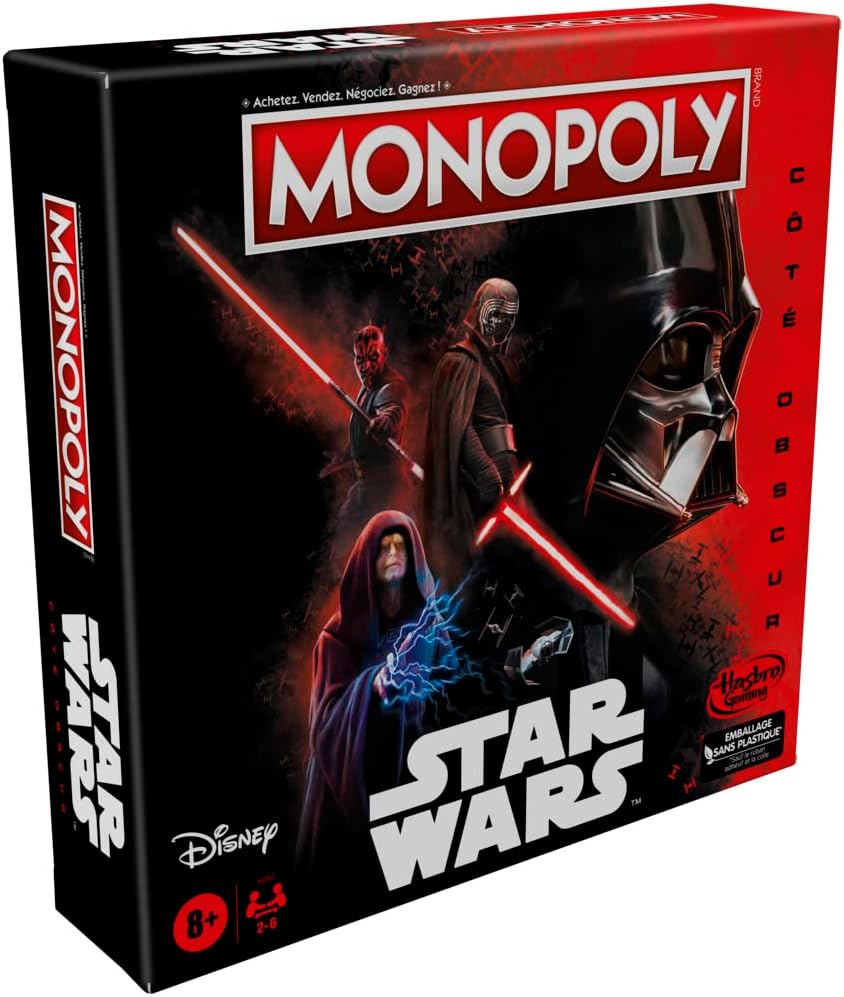 Monopoly Disney Star Wars côté obscur avec 6 pions en zinc – Image 5