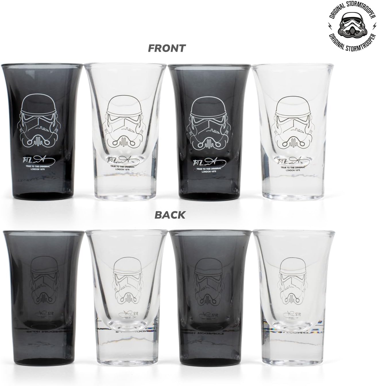 Star Wars Stormtrooper, coffret de 4 verres à shot 50 ml – Image 3