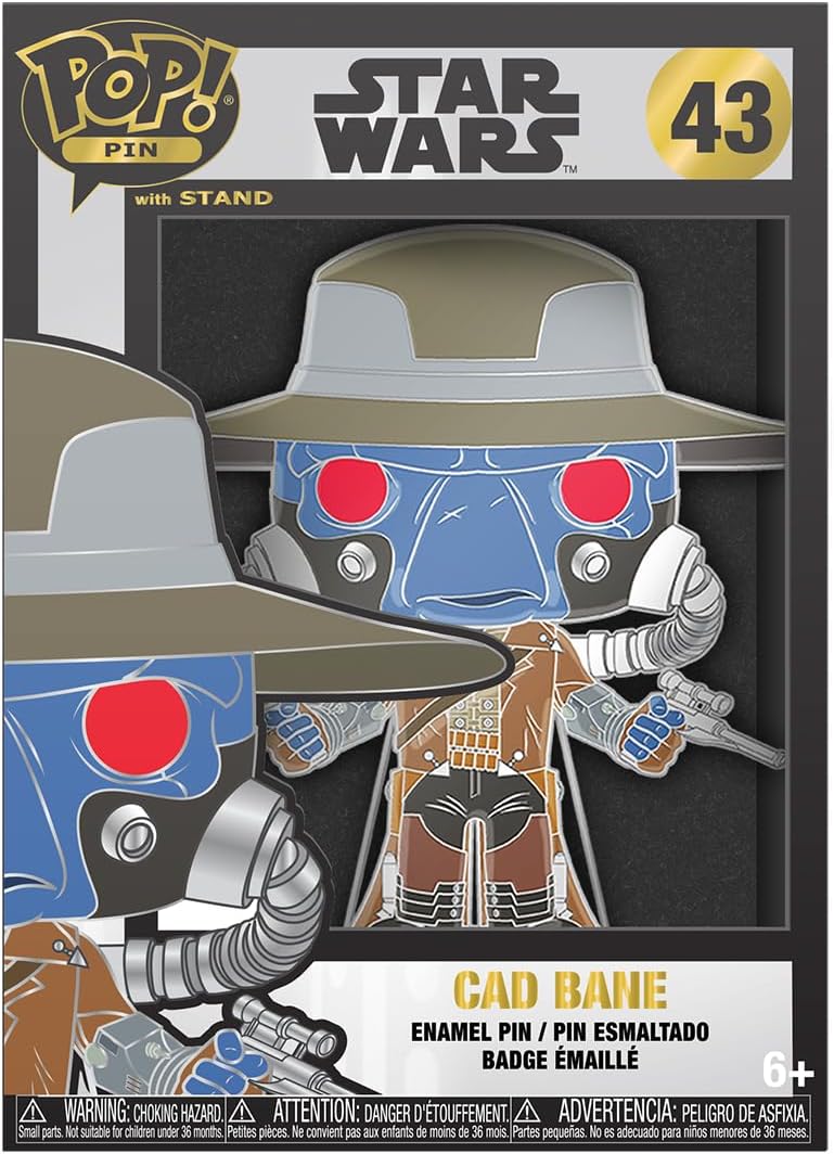 Pin en émail grand format Funko Pop! Star Wars: Clone Wars avec Cad Bane